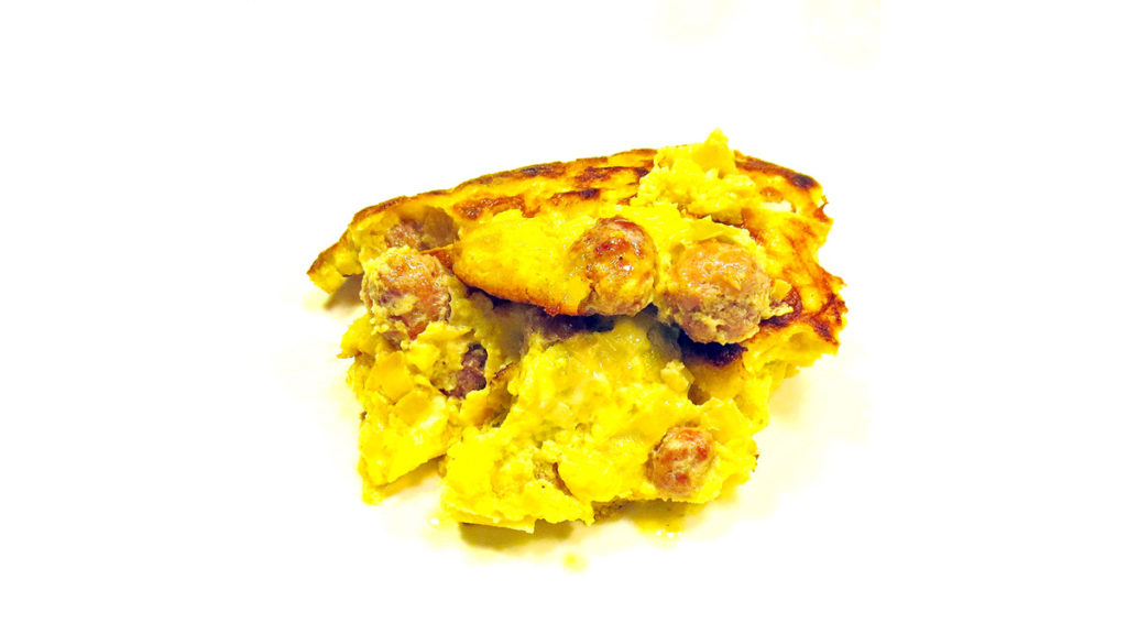 Frittata porri e salsiccia